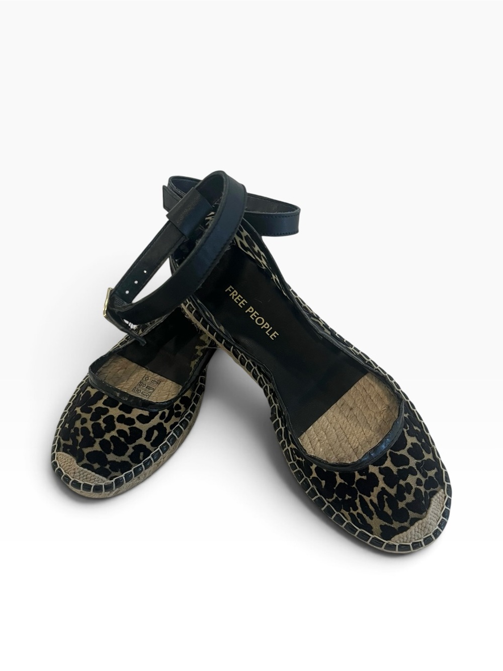 🖤 Free People Mason Ballet Leopard Espadrilles • 38 • NWOT
